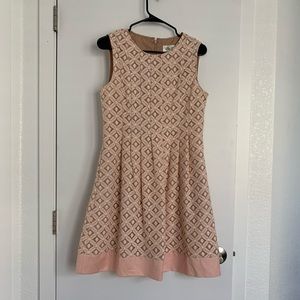 Eliza J Light Pink Lace Dress
